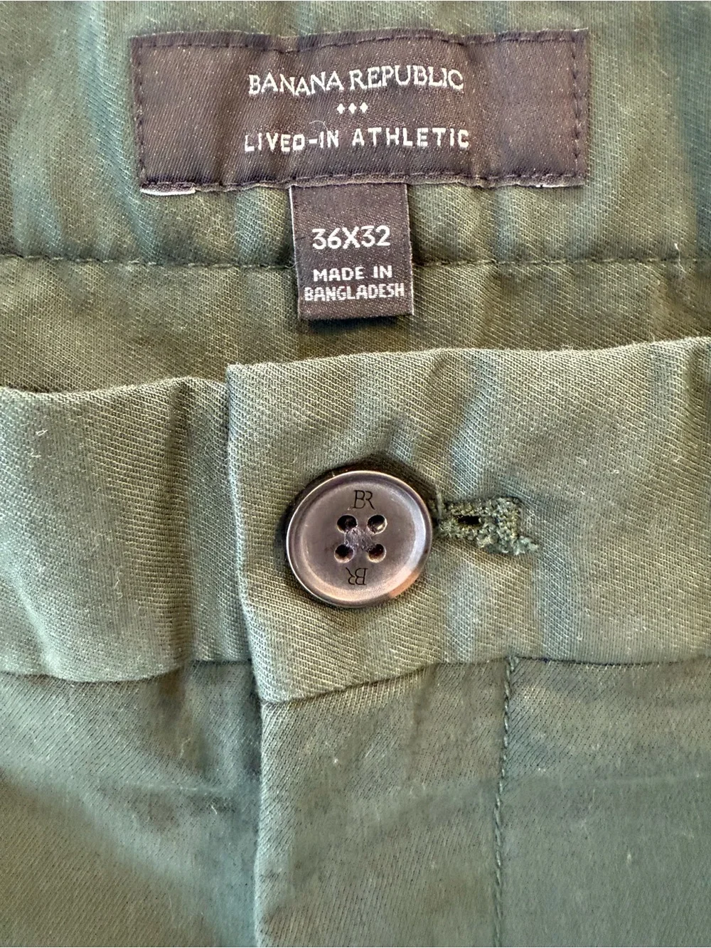 Banana Republic Forest Green Chino Pants